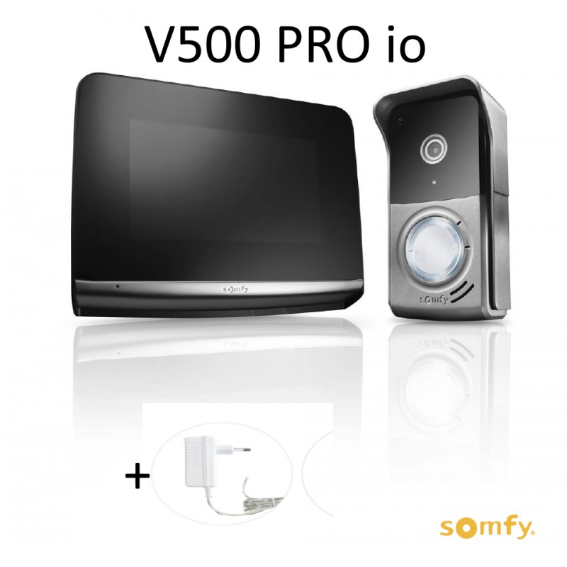 Visiophone V500 PRO io + BLOC SECTEUR, Somfy 1870652