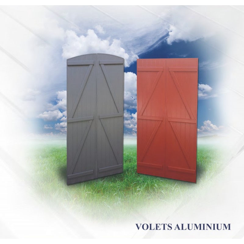 Volet battant alu isolé - Barres et écharpes Volet battant alu isolé - Barres et écharpes