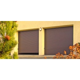 Porte de garage enroulable marron Porte de garage enroulable marron