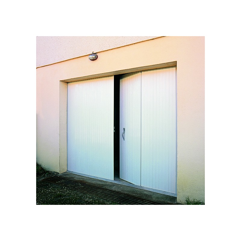 Porte de garage battante en PVC