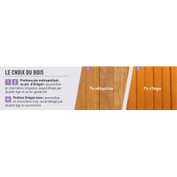Ton bois pour Persienne en BOIS avec ou sans tapée et lasure