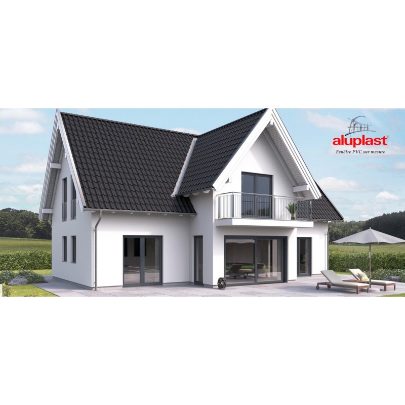 Fenêtre en PVC - Châssis 2 Ouvrants Oscillo-Battant + 1 Fixe