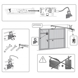 Schéma d’installation de la sécurité portillon radio Somfy Dexxo 1822285 sur porte de garage motorisée Schéma d’installation de la sécurité portillon radio Somfy Dexxo 1822285 sur porte de garage motorisée